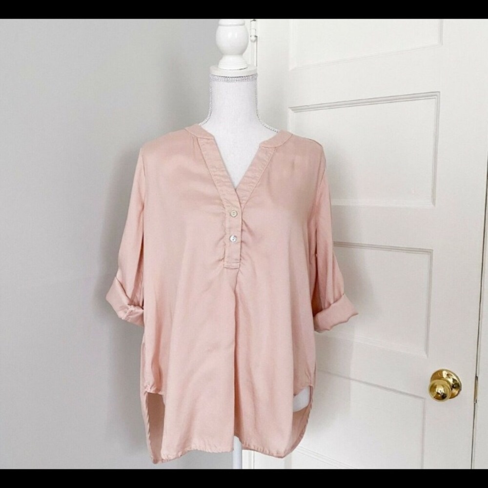 Amour Vert Evangeline Tunic Pullover Blush Pink